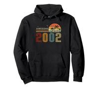 Awesome Since 2002 Men Women Birth of Birthday Years Vintage Sudadera con Capucha