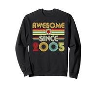 Awesome Since 2005 Classic Year Birth of Birthday Vintage Sudadera