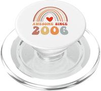 Awesome Since 2006 20th Birthday Boho Rainbow 20 Years Old PopSockets PopGrip para MagSafe