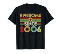 Awesome Since 2006 Classic Year Birth of Birthday Vintage Camiseta