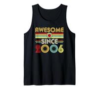 Awesome Since 2006 Classic Year Birth of Birthday Vintage Camiseta sin Mangas