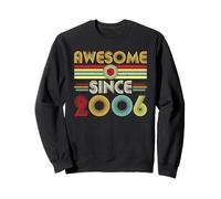 Awesome Since 2006 Classic Year Birth of Birthday Vintage Sudadera