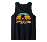 Awesome Since 2007 Retro Skateboarder Birthday Camiseta sin Mangas