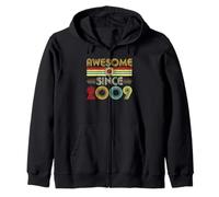 Awesome Since 2009 Classic Year Birth of Birthday Vintage Sudadera con Capucha