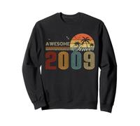 Awesome Since 2009 Men Women Birth of Birthday Years Vintage Sudadera
