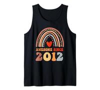 Awesome Since 2012 14th Birthday Boho Rainbow 14 Years Old Camiseta sin Mangas