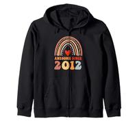 Awesome Since 2012 14th Birthday Boho Rainbow 14 Years Old Sudadera con Capucha