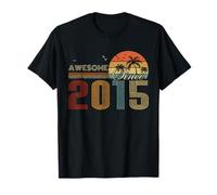 Awesome Since 2015 Men Women Birth of Birthday Years Vintage Camiseta