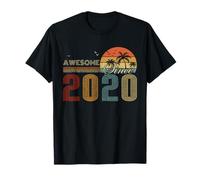 Awesome Since 2020 Men Women Birth of Birthday Years Vintage Camiseta