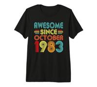 Awesome Since October 1983 43 Year Old Vintage 43rd Birthday Camiseta Premium