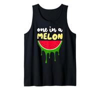 Awesome Summer Pet Cat Fruits One in a Melon Watermelon Camiseta sin Mangas