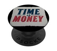 Awesome Time is Money - Disfraz de Lema PopSockets PopGrip Adhesivo