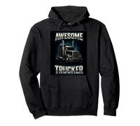 Awesome Trucker Funny Truck Driver Trucking Dad Father Hombres Sudadera con Capucha