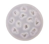Awesomeonei 3D Molde de Silicona en Forma de Palomitas de maíz Caramelo Chocolate gelatina Pastel Hacer moldes DIY12 cavidades jabón Hornear Molde Herramientas