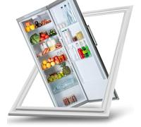 AWFOM Junta de Puerta Frigorífico Nevera Universal Sello Magnético para Puerta De refrigerador y Congelador,Blanca