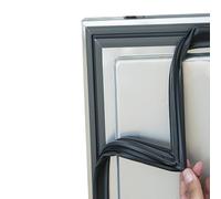 AWFOM Universal Sello Magnético para Puerta De Frigorífico y Congelador,Junta de Sellado de Goma,Negro