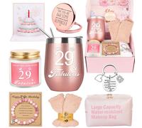 Awfrky Regalos de cumpleaños número 29 para mujer, cesta de cumpleaños de 29 años, caja de regalo para mejores amigas, hija, hermana, novia, compañera de trabajo, mejor amiga, cumpleaño único