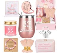 Awfrky Regalos de cumpleaños número 33 para mujer, decoración de cumpleaños de 33 años, regalos para mejores amigas, esposa, tía, hija, hermana, compañera de trabajo, mejor amiga, mujer única