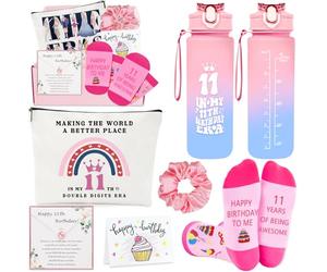 Awfrky Regalos para niñas de 11 años, el mejor regalo para niñas de 11 años, hija, sobrina, nieta, decoraciones de cumpleaños número 11 para adolescentes