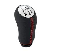 AWGNTQQ Pomos de Palanca de Cambios Para CLIO Para MK33 III Megane Ll Scenic Ll Kangoo Perilla cambio marchas 5 velocidades Cabeza varilla Manija palanca automotriz 17 mm(Red line)