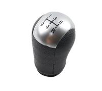 AWGNTQQ Pomos de Palanca de Cambios Para Ford Para Focus Para C-Max Para Mustang Para Mondeo Para MK2 Perilla Cambio Marchas Manual 5 6 Velocidades Manija Palanca Cabeza(Silver black)