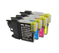 AWGSRZIU Cartuchos de Tinta compatibles para DCP J140W LC11 LC16 LC38 LC39 LC60 LC61 LC65 LC67 LC975 LC980 LC985 LC990 LC1100(3 Black)