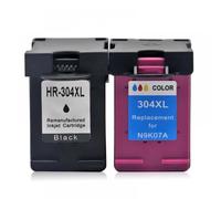 AWGSRZIU Tinta Compatible HP304XL N9K08AE N9K07AE para impresoras DeskJet 2620 2630 2632 5030 5020 5032 3720 3730 5010(1set)