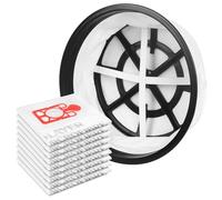Awinker 10 bolsas de repuesto para aspiradora Henry Hetty NRV Hvr160 Hvr200 Het160 Hhr200 Numatic Henry y Hetty con 1 filtro tipo Tritex blanco PFC488
