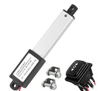 AWINLI Miniactuador lineal de 1.2 pulgadas de carrera de 12 V, 180 N/40 libras, micro actuador eléctrico impermeable, velocidad 5 mm/s con soporte de montaje de interruptor instantáneo, para armarios