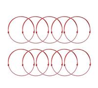 AWJUWHBJ 10 pulseras ajustables de cuerda trenzada de cuerda roja fina, joyería de amistad, regalos de cumpleaños, pulseras ajustables de cuerda trenzada, accesorios de fiesta, talla única, como se
