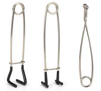 AWJUWHBJ 3 abridores de boca de acero inoxidable, herramienta de pesca en agua salada, extractor de anzuelos, extractores de boca y mandíbula