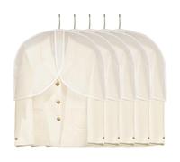 AWJUWHBJ 5 fundas protectoras transparentes para colgar ropa, abrigos, chaquetas, trajes, bolsos, etc