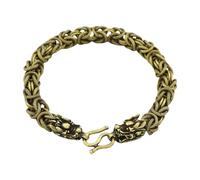 AWJUWHBJ Accesorio de cabeza de dragón de bronce adecuado tanto para hombres como para mujeres que aman los accesorios de moda de estilo vintage