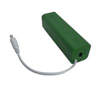 AWJUWHBJ Caja de almacenamiento de batería de 8 ranuras 2A con control de interruptores y tapa segura DC5521 para luces exteriores y electrónica, contenedor de batería a prueba de golpes