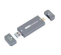 AWJUWHBJ Caja NVMe 2230 sin herramientas con doble puerto USB, chasis de aluminio, velocidad de transferencia de 10 Gbps, adaptador de almacenamiento de disco sólido