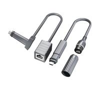 AWJUWHBJ Conector adaptador Ethernet RJ45 de dos maneras de usar para pequeños dispositivos satelitales con transferencia de datos rápida, alta compatibilidad, conexión Ethernet de oficina