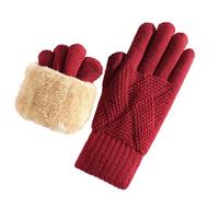 AWJUWHBJ Guantes de invierno con pantalla táctil de doble capa de forro polar para clima frío, para mujer, senderismo, snowboard, guantes de nieve para niños