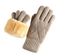 AWJUWHBJ Guantes de invierno con pantalla táctil de doble capa de forro polar para clima frío, para mujer, senderismo, snowboard, guantes de nieve para niños
