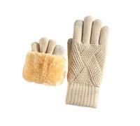AWJUWHBJ Guantes de invierno con pantalla táctil de doble capa de forro polar para clima frío, para mujer, senderismo, snowboard, guantes de nieve para niños