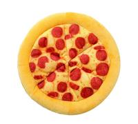 AWJUWHBJ Juguete de pizza de felpa para perros y gatos, diseños de simulación que satisface las necesidades de masticación y para la salud de los dientes, juguete realista de pizza para mascotas