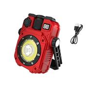 AWJUWHBJ Lámpara solar de inspección de luz de camping con base de luz de trabajo, linterna recargable para reparación de automóviles, emergencias para senderismo al aire libre