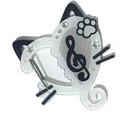 AWJUWHBJ Llavero multifuncional de acrílico con notas musicales, accesorio para mochila, mosquetón, decoración para bolsas o llaves, mochila de estudiante