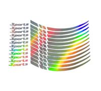 AWJUWHBJ Pegatinas reflectantes para llantas de bicicleta de carretera, calcomanías reflectantes para el cuerpo de las bicicletas, accesorios duraderos