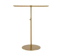 AWJUWHBJ Soporte de metal versátil para pendientes, collares, estantes desmontables, altura ajustable, diseño elegante, estante de altura ajustable