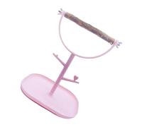 AWJUWHBJ Soporte para pájaros con bandeja desmontable y soporte de entrenamiento para periquitos, cacatúas, plataforma de escritorio pequeña a grande, percha de madera natural