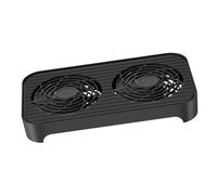 AWJUWHBJ Soporte universal de disipación de calor para electrónica de 140 mm, dos ventiladores de refrigeración, diseño de fácil instalación, soporte de disipación de calor ABS