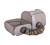 AWJUWHBJ Túnel extensible multiusos para gatos, casa de refugio con túnel de juego extraíble convertible a tienda de campaña para exteriores para casa de camping multiusos