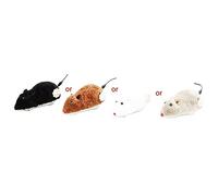 AWJUWHBJ Wind Up Racing - Ratones de peluche de aspecto realista con cola giratoria, juguetes de cuerda para regalo de cumpleaños, broma que se ve real, juguete de broma