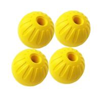 Awkvuty Paquete de 4 bolas para perros, pelota de juguete para perros masticadores agresivos, bola interactiva duradera de alta elasticidad para entrenar perros atrapar y buscar, bola de espuma EVA