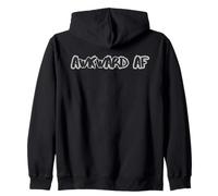 Awkward AF Funny Socialmente Ansioso Overthinker Cita Sudadera con Capucha